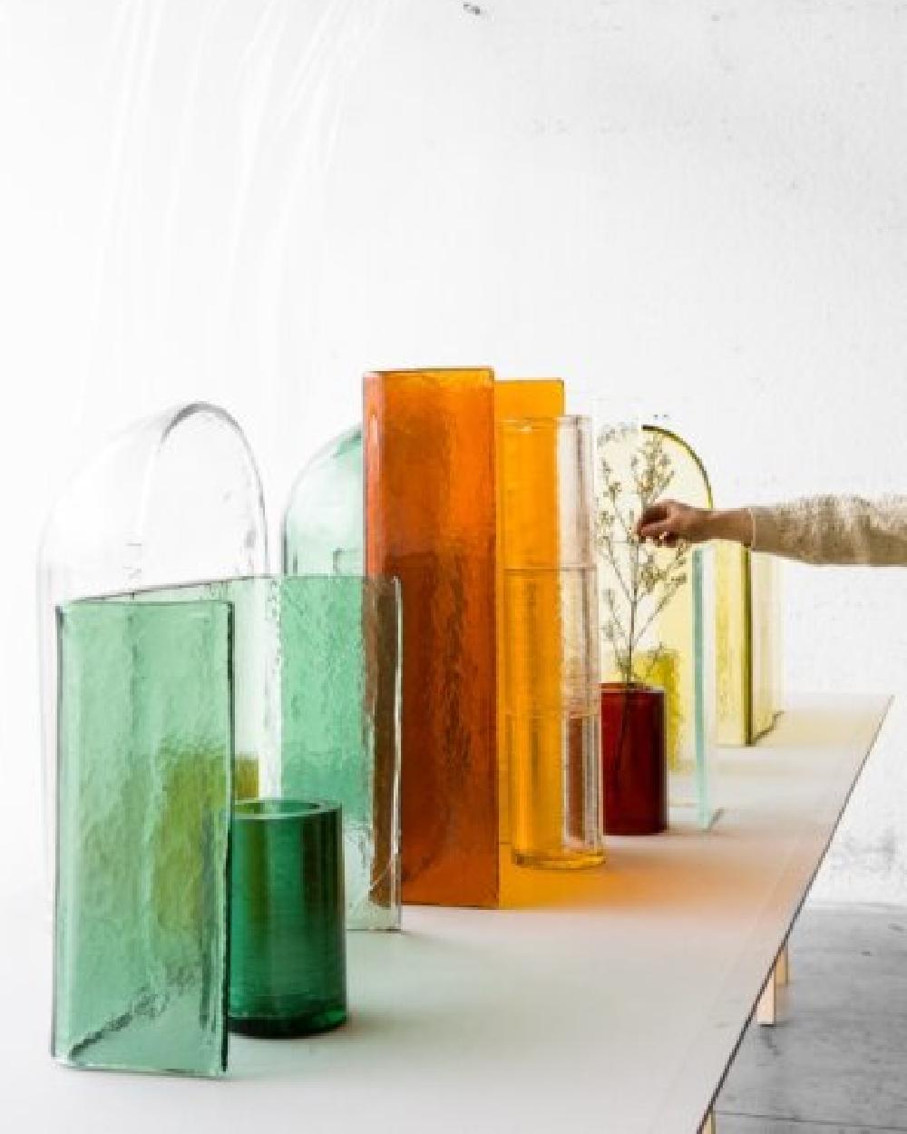 Italian ALCOVA Collection vases by Ronan and Erwan Bouroullec for Wonderglass For Sale