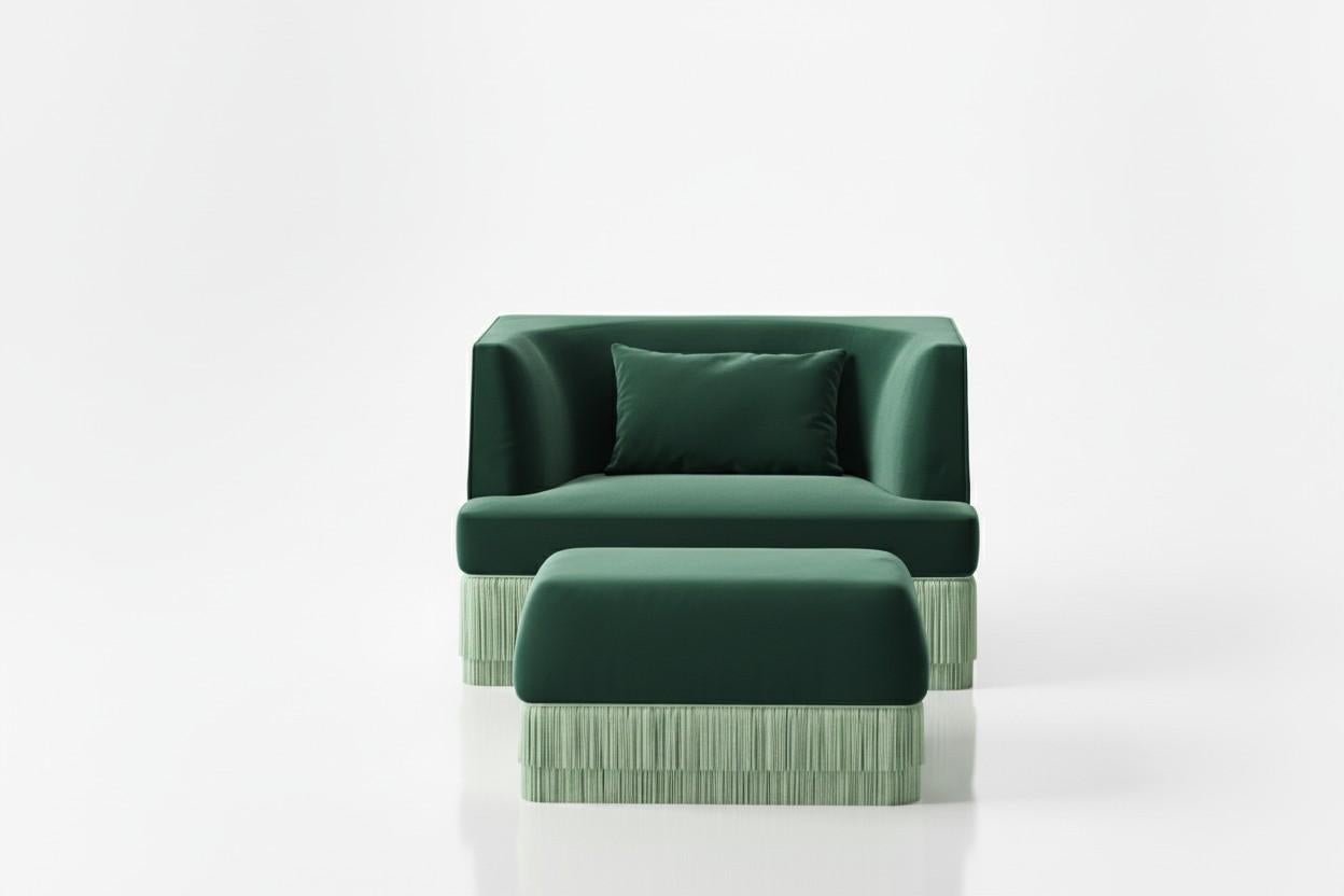 Une pièce sculpturale définie par sa silhouette architecturale et sa forme introspective. Le canapé Alcove présente un extérieur audacieux - rectangulaire et linéaire - qui révèle délicatement une courbe intérieure douce et concave. Le Design/One