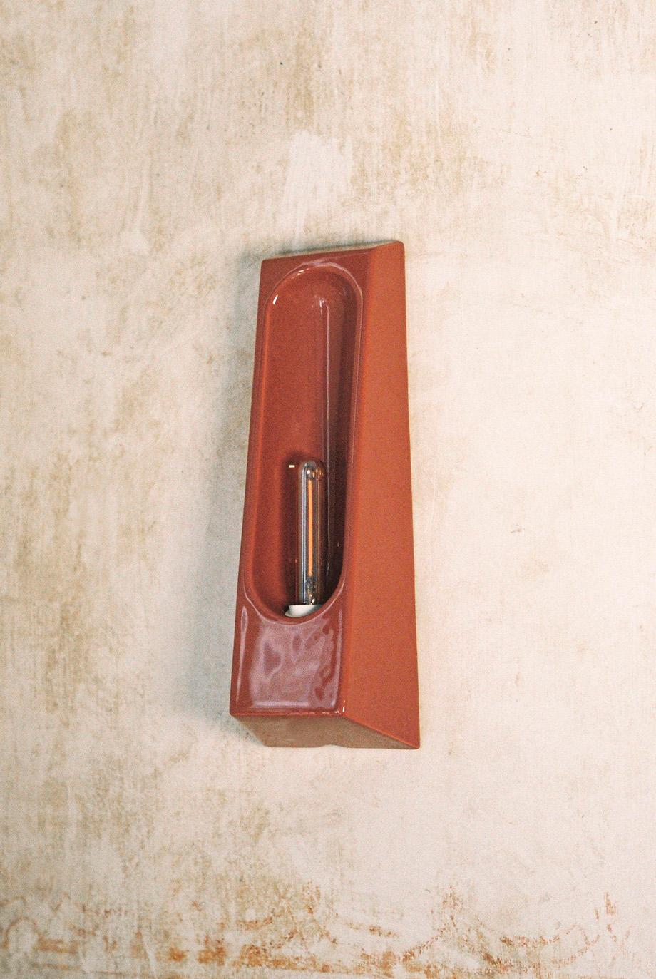 Ceramic Alcove Marin Wall Lamp by Violaine d'Harcourt For Sale