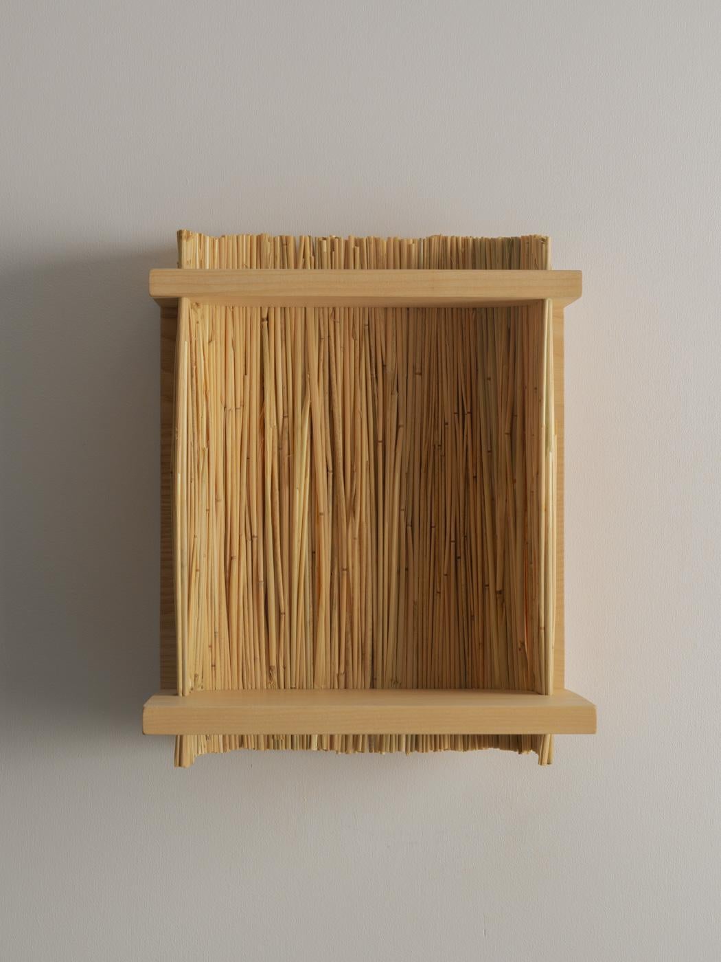 ALCOVE Wall Shelf Module 1, Ash wood, Handmade in France In New Condition For Sale In MARSEILLE, FR
