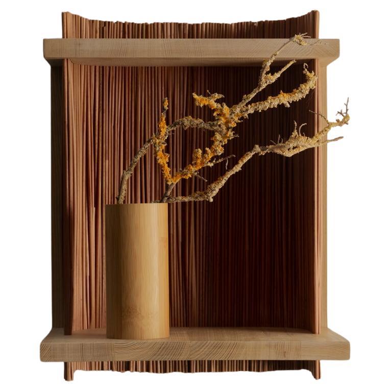 ALCOVE Wandregal Modul 1, Eschenholz, Handgefertigt in Frankreich im Angebot