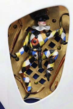 20th Century Alcyone Ceramics    Wall Lamps  by Luigi Carron Italy 50s