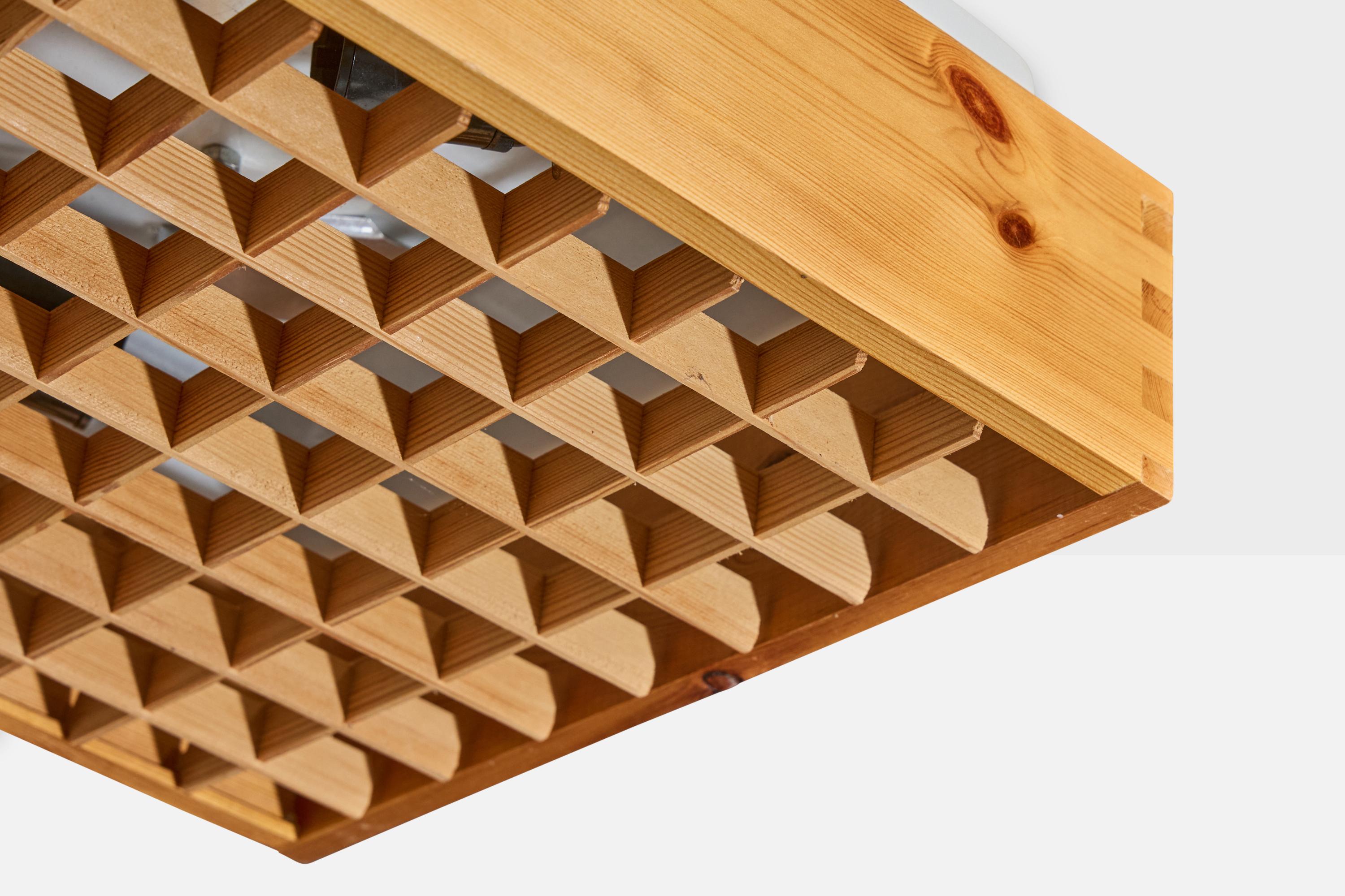 Métal Alda, affleurant, pin, métal, Suède, années 1980 en vente