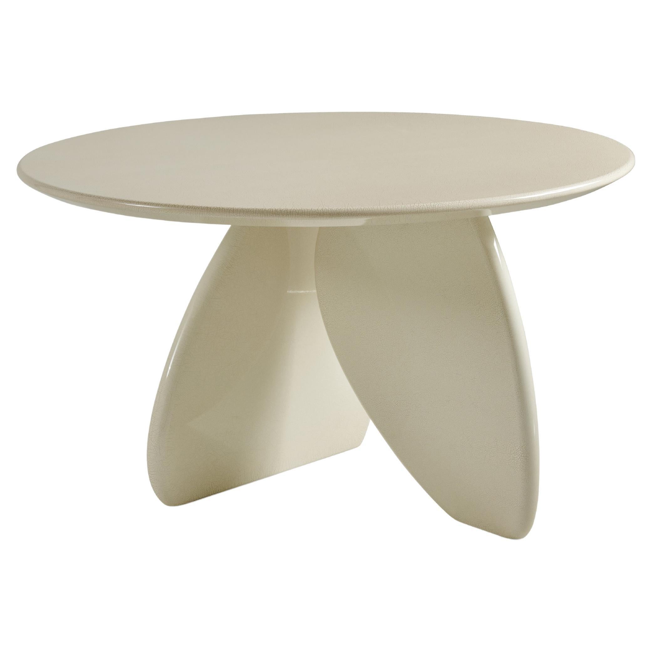 Aldabra Table with Eggshell Finishing by Roberto Cavalli Home Interiors For Sale