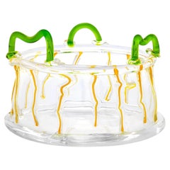 Vase « Aldebaran » d'Ettore Sottsass, en verre de Murano soufflé à la main, Memphis 1983, Italie