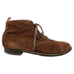ALDEN 4196 Size 15 Brown Suede Leather Lace Up Boots