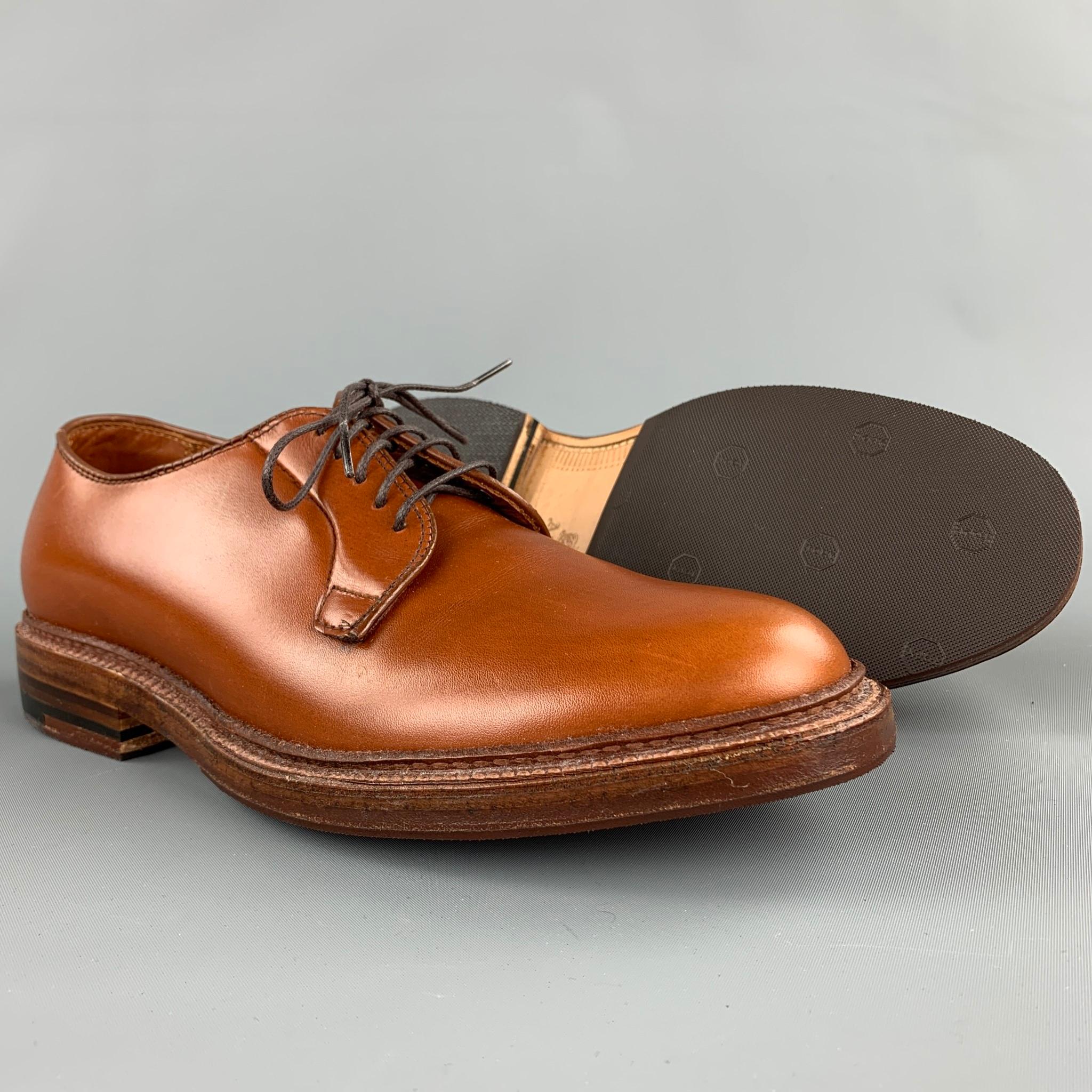 ALDEN Stiefelhersteller Edition Größe 6,5 Tan Leder 9528 Schnürschuhe (Braun)