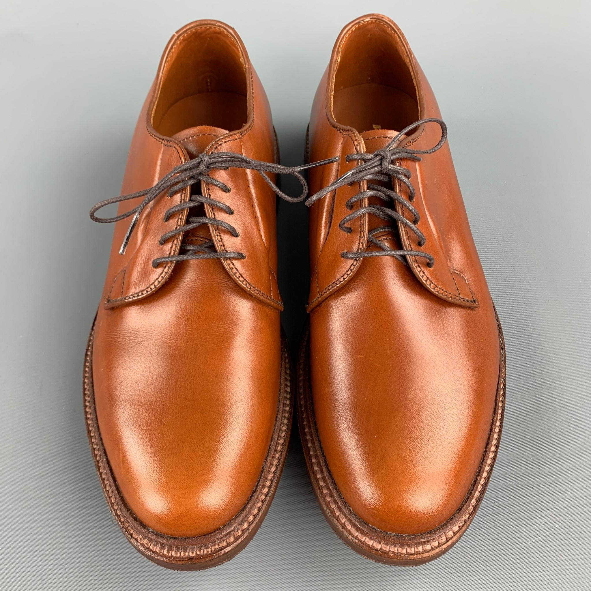 ALDEN Stiefelhersteller Edition Größe 6,5 Tan Leder 9528 Schnürschuhe im Zustand „Neu“ in San Francisco, CA