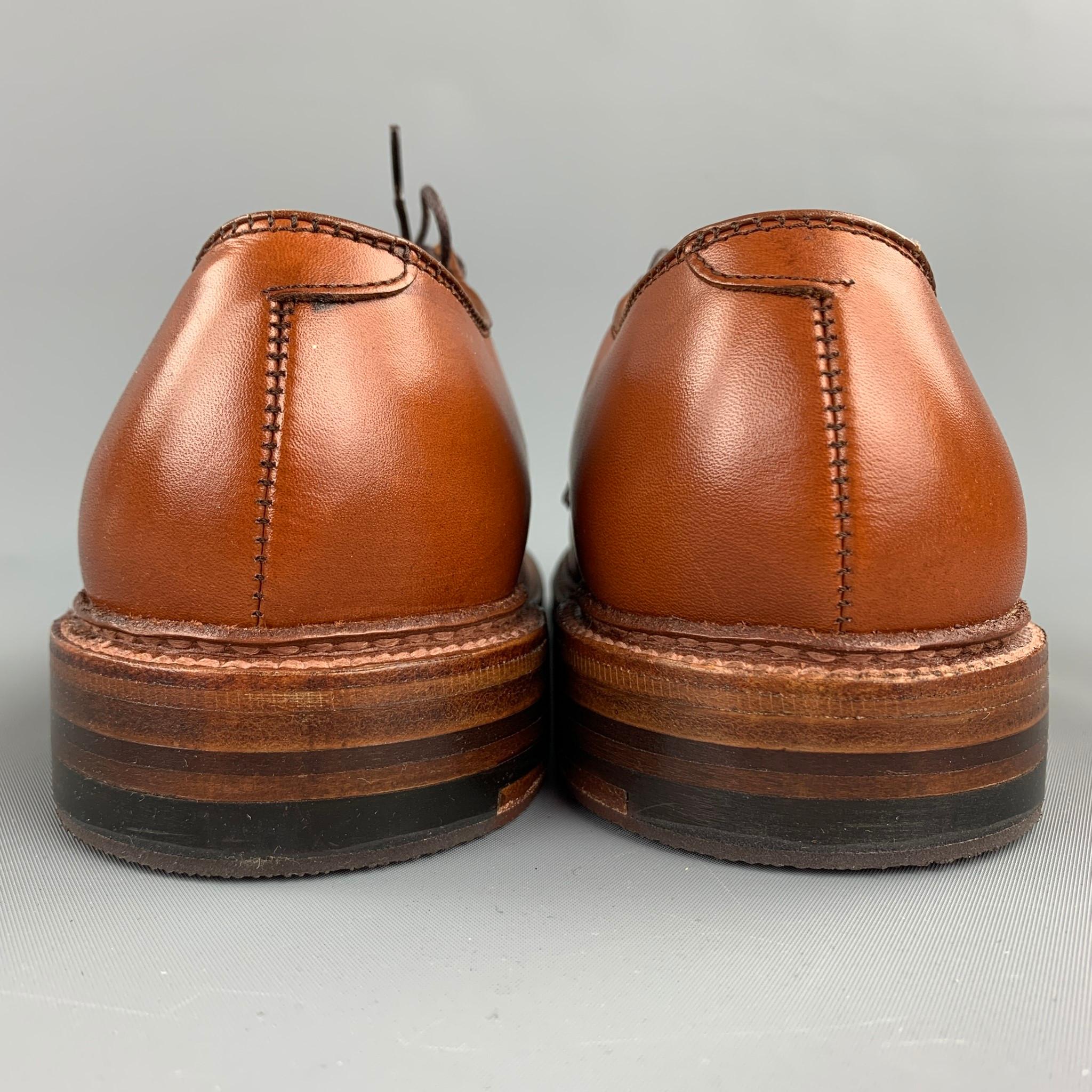 ALDEN Stiefelhersteller Edition Größe 6,5 Tan Leder 9528 Schnürschuhe Herren