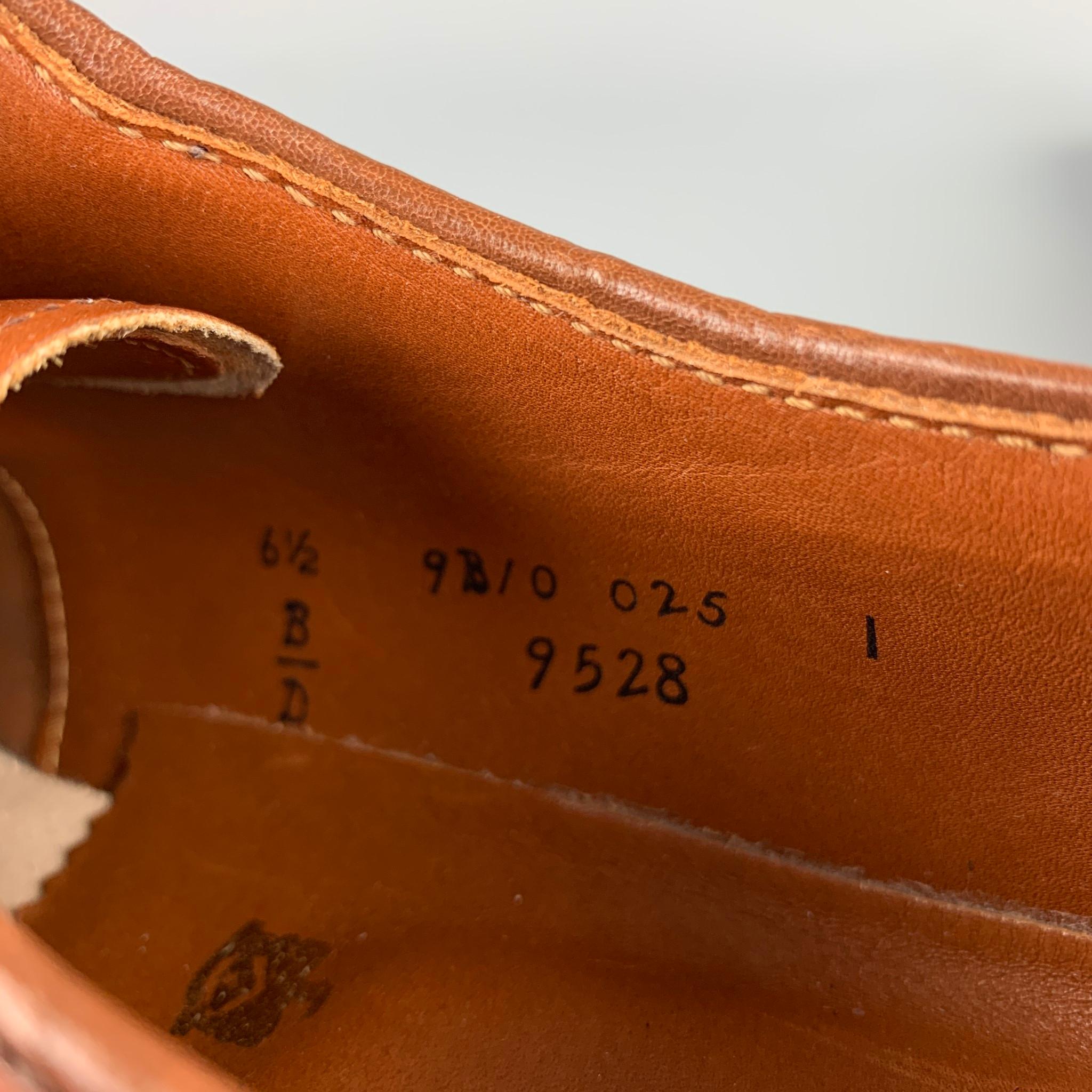 ALDEN Stiefelhersteller Edition Größe 6,5 Tan Leder 9528 Schnürschuhe 1