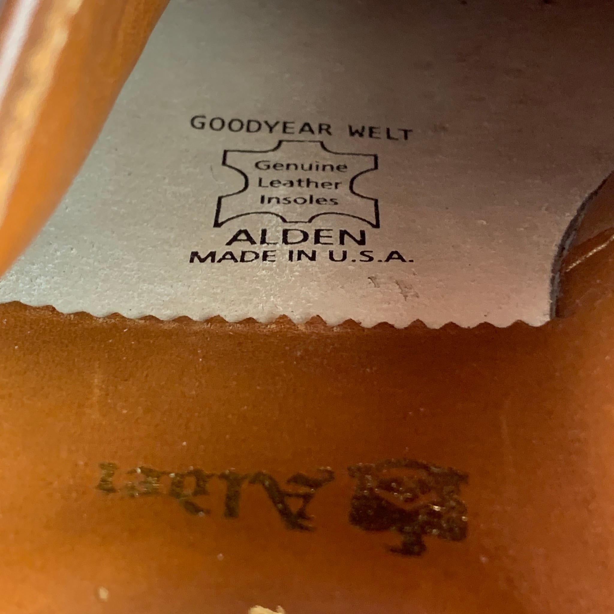 ALDEN Stiefelhersteller Edition Größe 6,5 Tan Leder 9528 Schnürschuhe 3