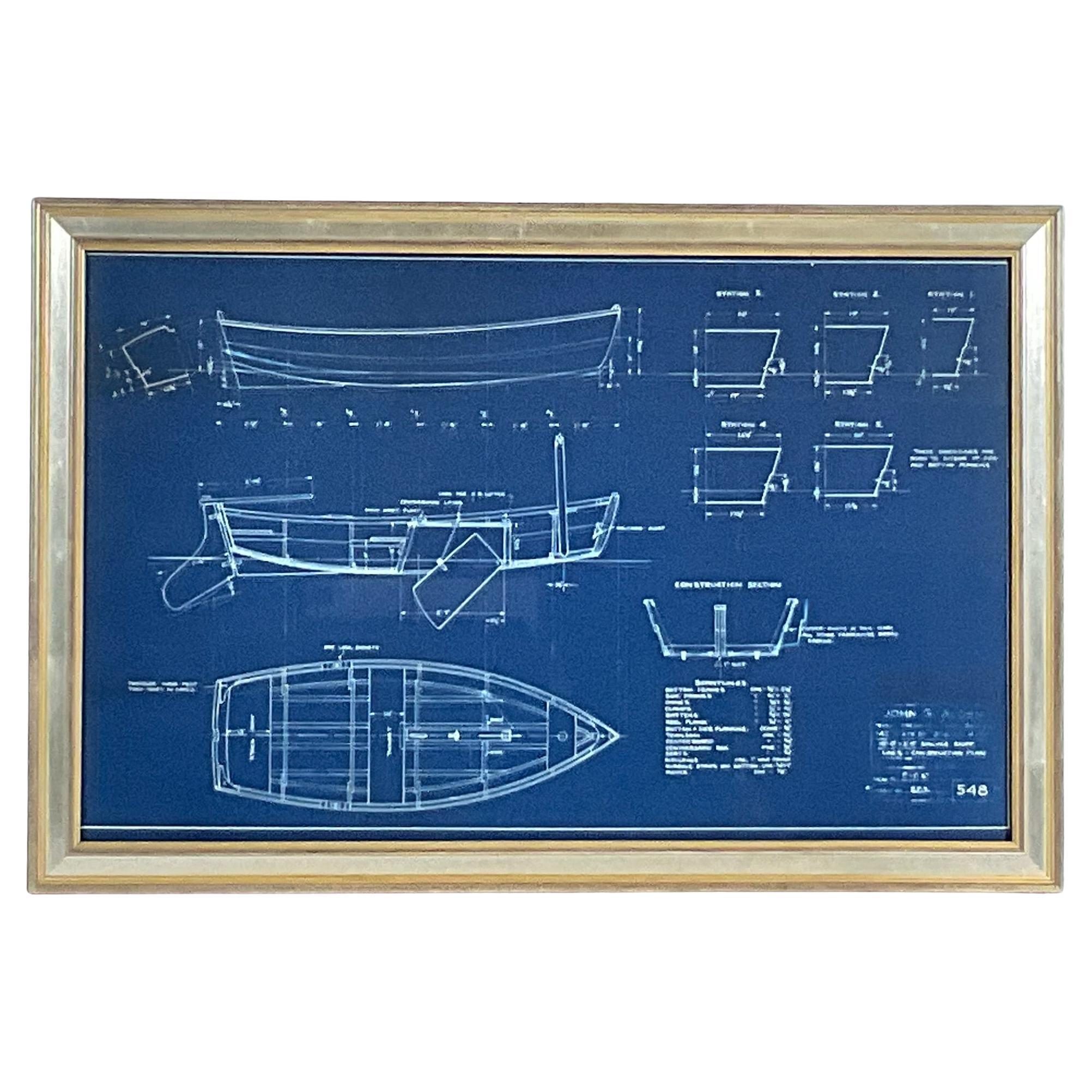 Alden Design No. 548, Sailing Skiff Blueprint For Sale