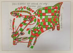 Red & Green Dog