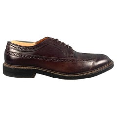 ALDEN Size 10.5 Color 8 Perforated Leather Wingtip Lace Up Shoes