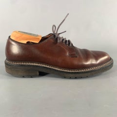 ALDEN Size 7 Burgundy Brown 9432S Leather Lace Up Shoes