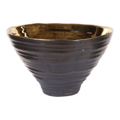 Alder Bowl in Copper and Gold Ceramic by CuratedKravet