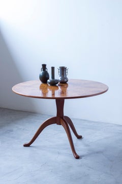 Alder wood entry or sofa table by Carl Malmsten, Swedish modern 1940s