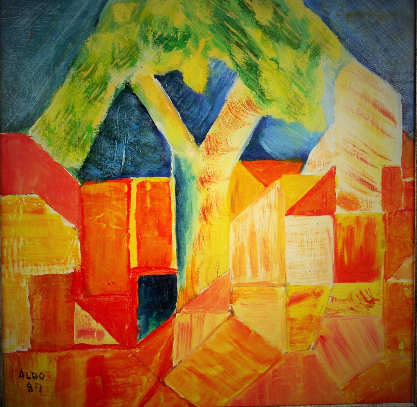 Cubic  Abstract Landscape For Sale 2