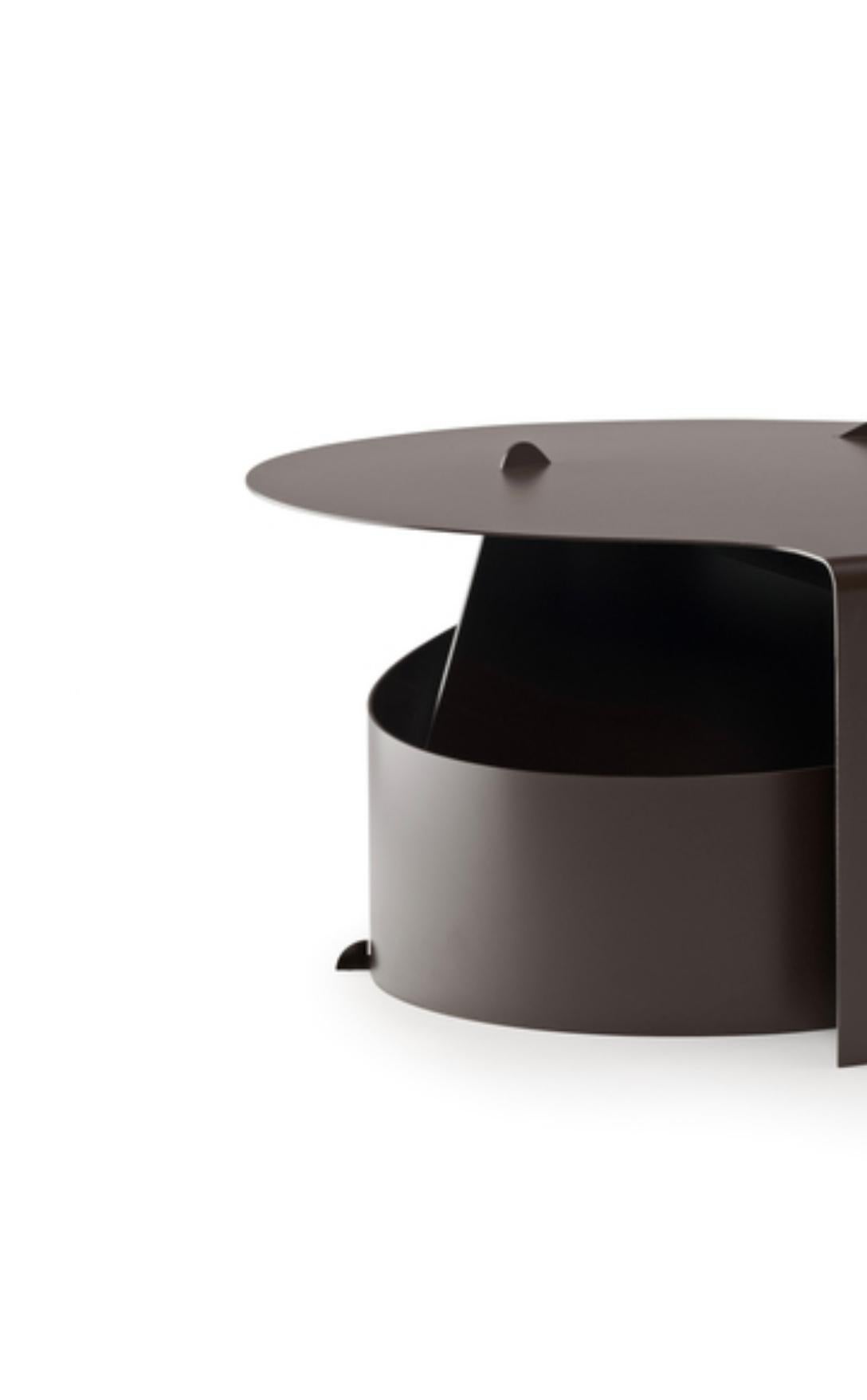 Mid-Century moderno Aldo Bakker Tavolino da salotto seppia scuro per Karakter in vendita