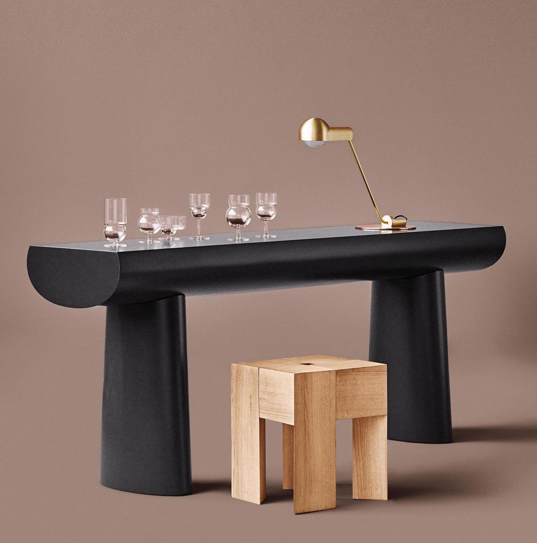 Aldo Bakker 'Triangle' Wood Stool or Side Table by Karakter In New Condition For Sale In Berlin, DE
