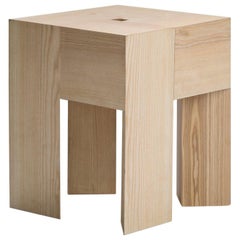 Sgabello o tavolino in legno 'Triangle' di Aldo Bakker by Karakter