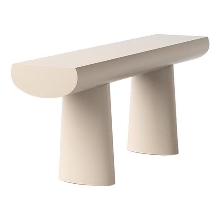 Table console en bois Aldo Bakker, couleur abricot par Karakter