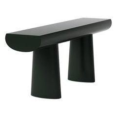 Aldo Bakker Wood Console Table, Dark Green Color by Karakter