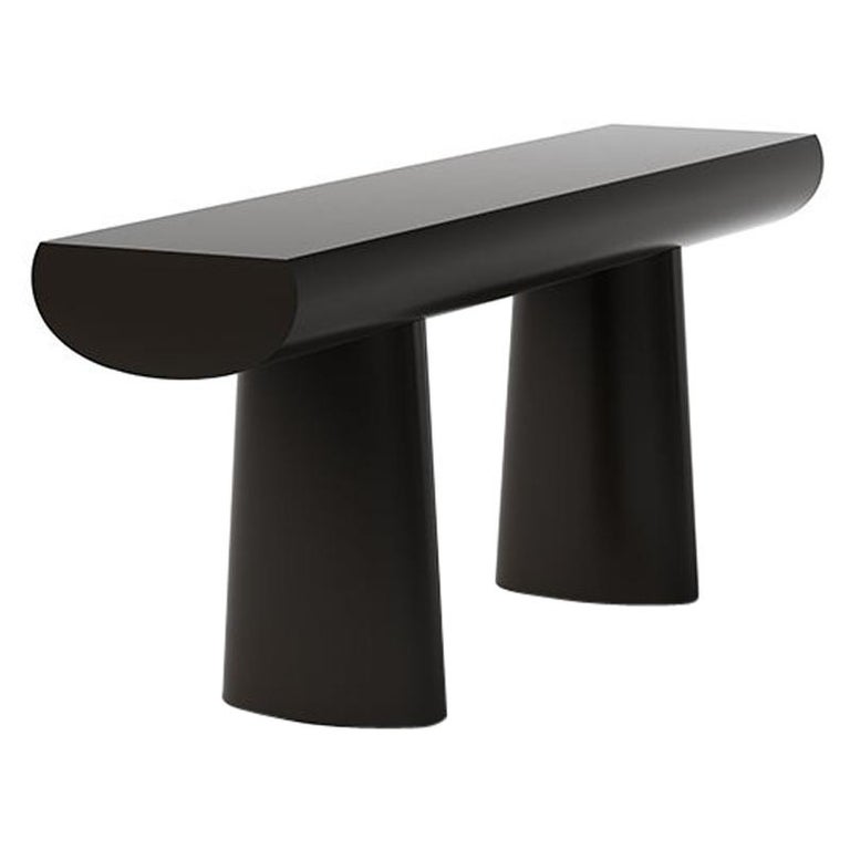 Aldo Bakker Wood Console Table, Dark Sepia Color by Karakter