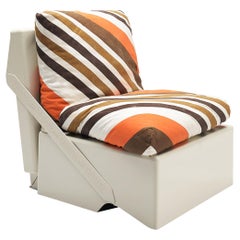 Vintage Aldo Barberi for Rossi di Albizzate ‘Break’ Portable Folding Lounge Chair 