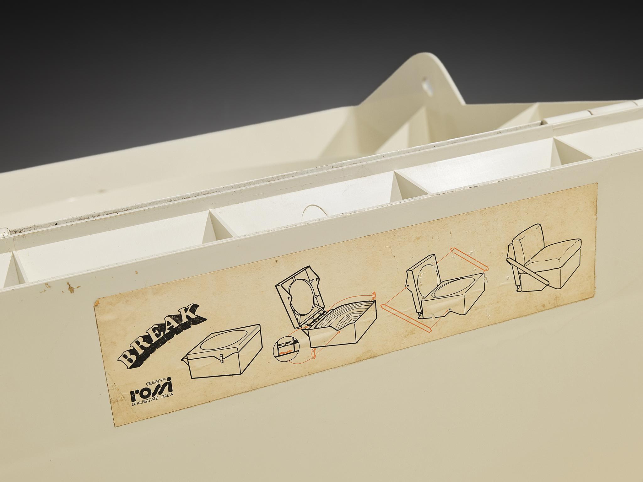 Aldo Barberi For Rossi di Albizzate ‘Break’ Portable Folding Lounge Chairs For Sale 1