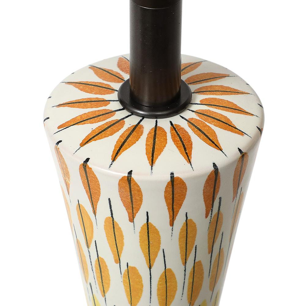 Aldo Bitossi Table Lamp, Ceramic, Multi-Color, Piume, Signed For Sale 2