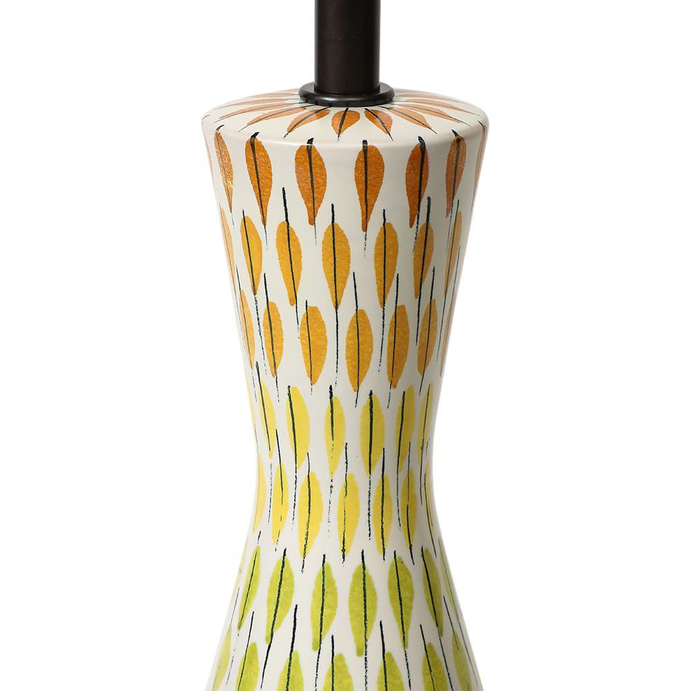 Aldo Bitossi Table Lamp, Ceramic, Multi-Color, Piume, Signed For Sale 3