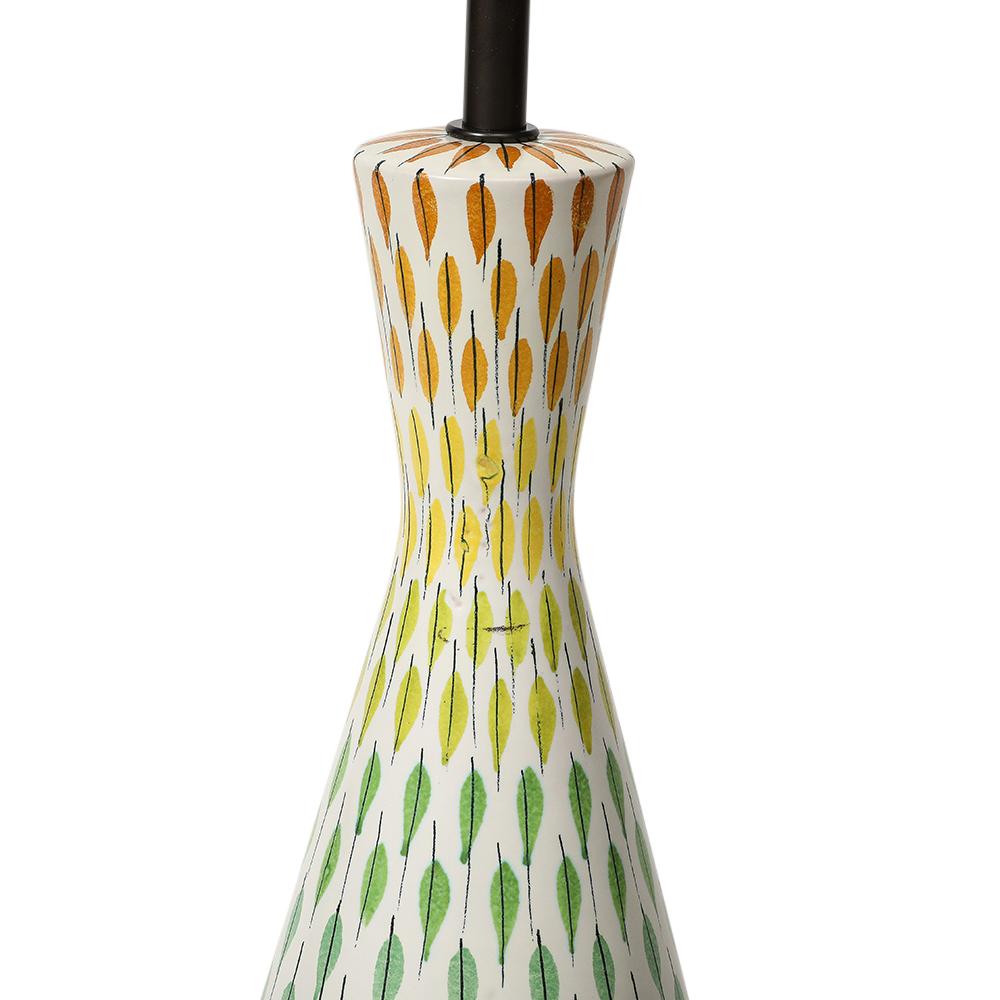Aldo Bitossi Table Lamp, Ceramic, Multi-Color, Piume, Signed For Sale 4