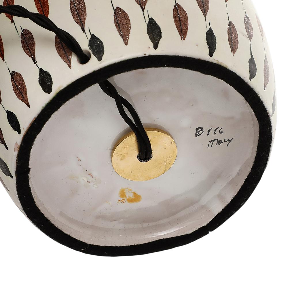 Aldo Bitossi Table Lamp, Ceramic, Multi-Color, Piume, Signed For Sale 8