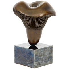 Aldo Casanova Bronze Mushroom Sculpture