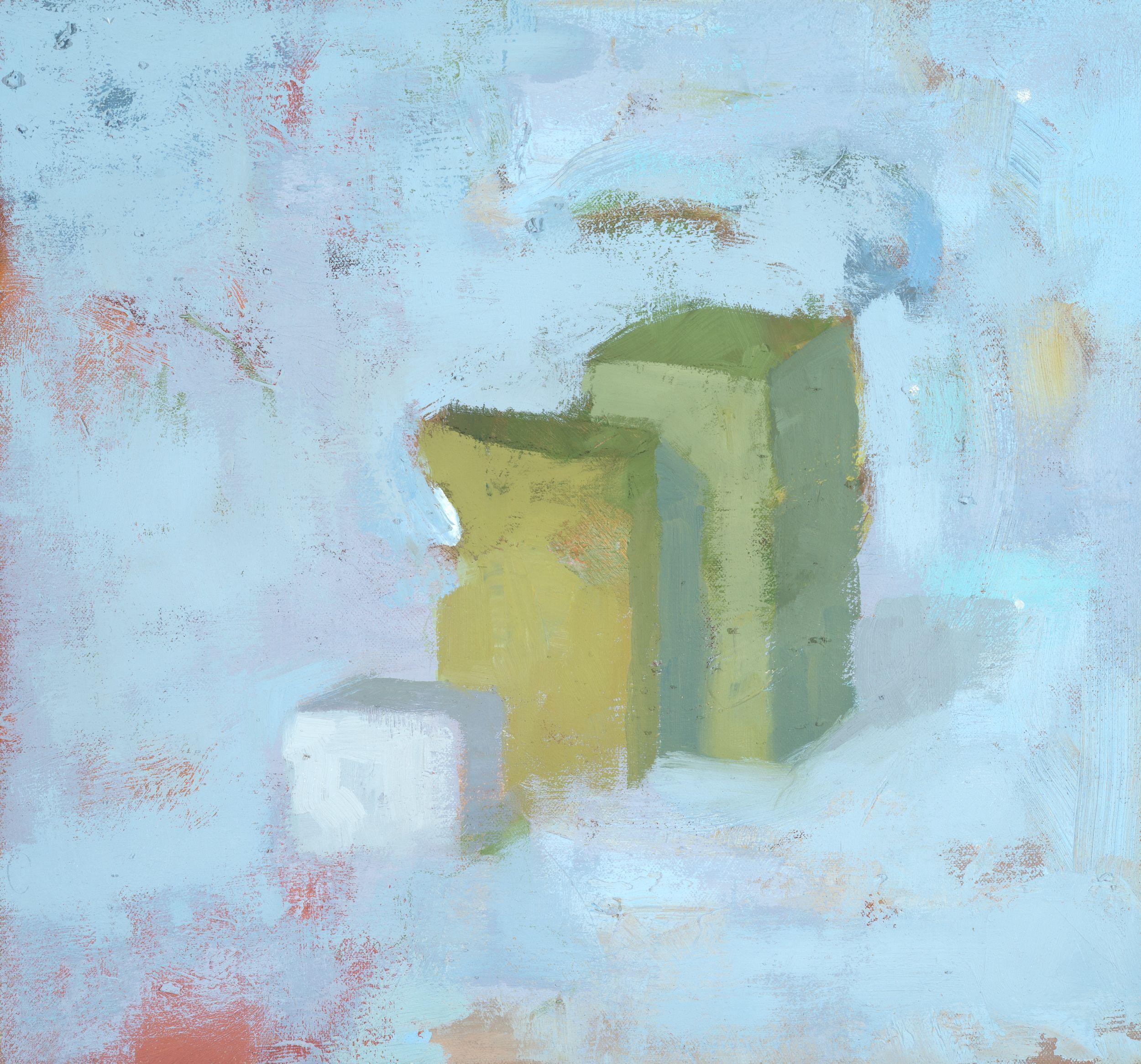 Komposition Nr. 50, Gemälde, Öl auf Leinwand – Painting von Aldo Cherres
