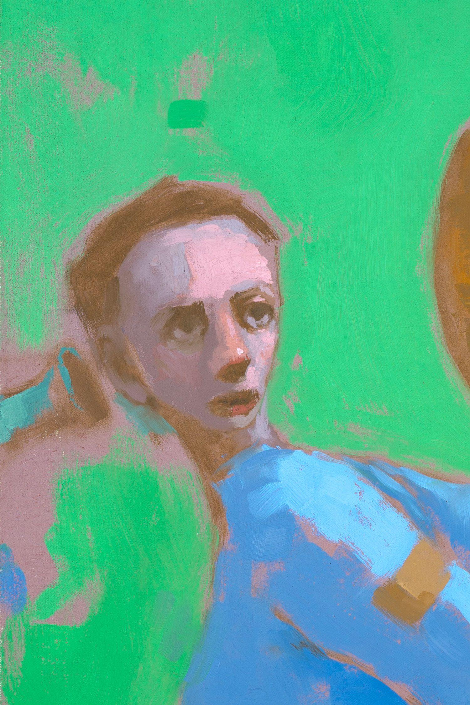 Five Senses: Hearing, Painting, Oil on Canvas For Sale 1