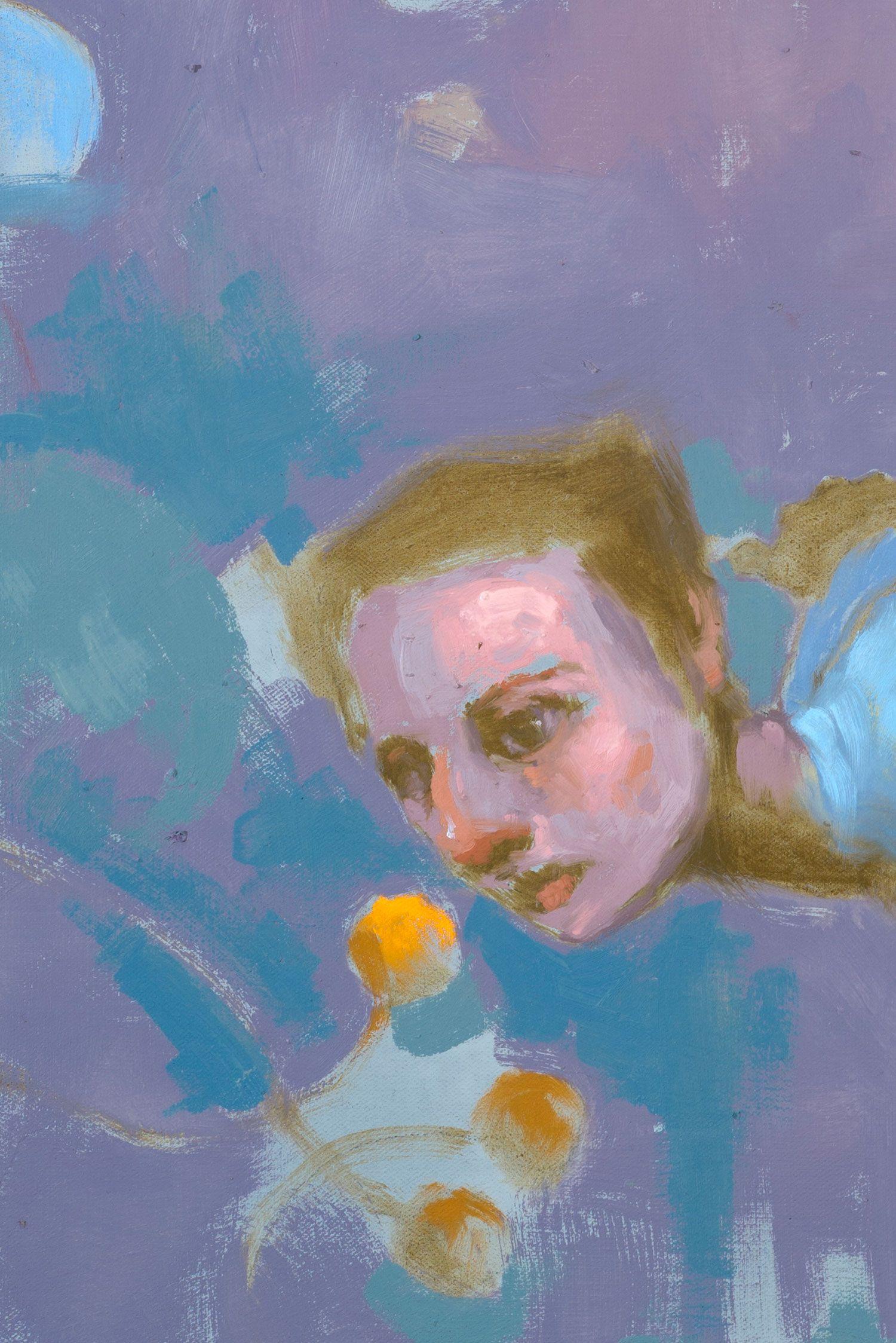 Cinque sensi: Olfatto, Pittura, Olio su tela in vendita 1