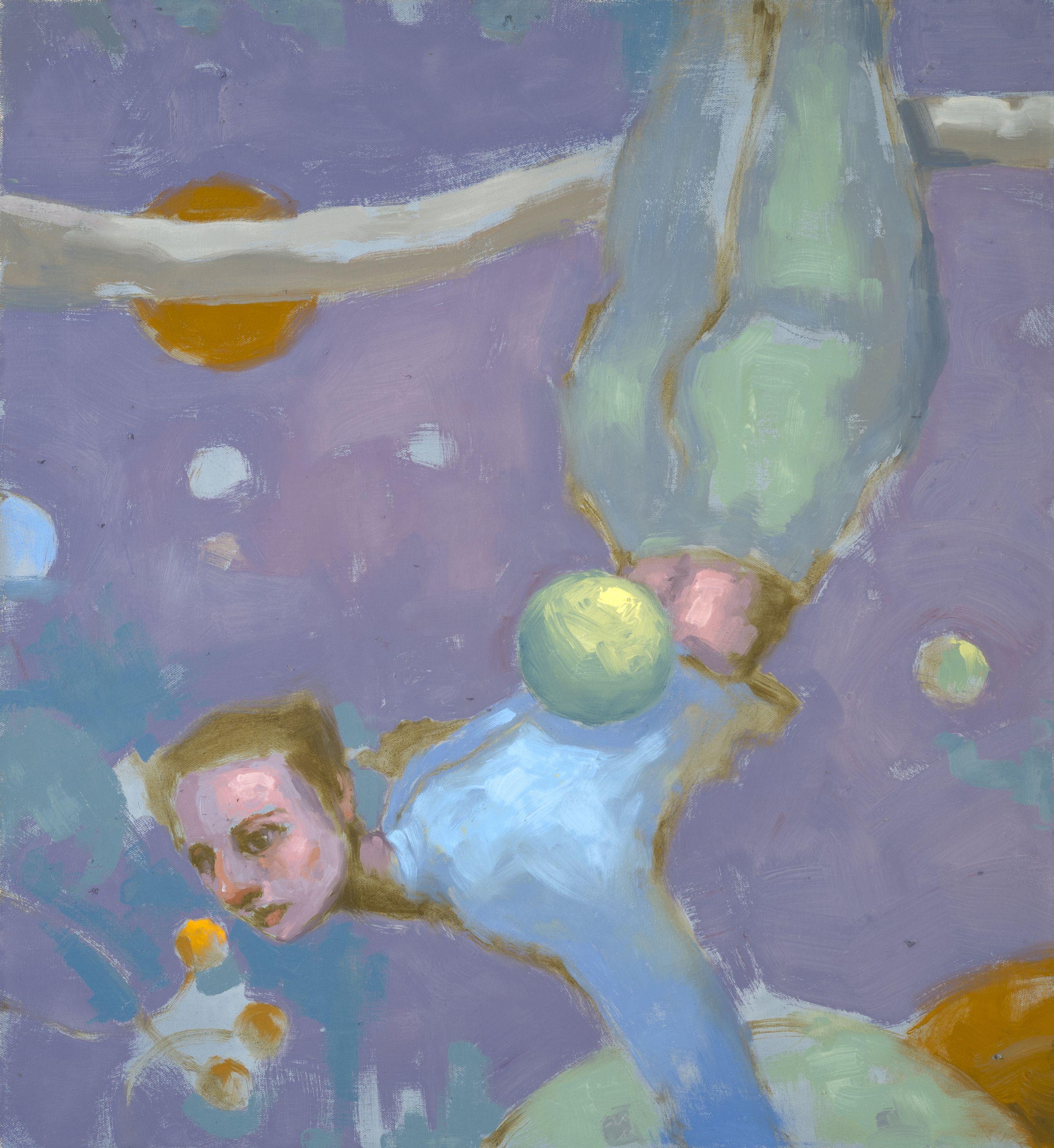 Cinque sensi: Olfatto, Pittura, Olio su tela - Painting di Aldo Cherres