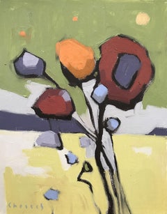 Flower Movement #10, Painting, Oil on Canvas