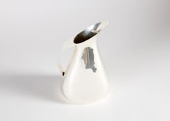 Aldo Cibic for Paola C., Armonia Silver-plated Modernist Pitcher, Italy, C. 2000