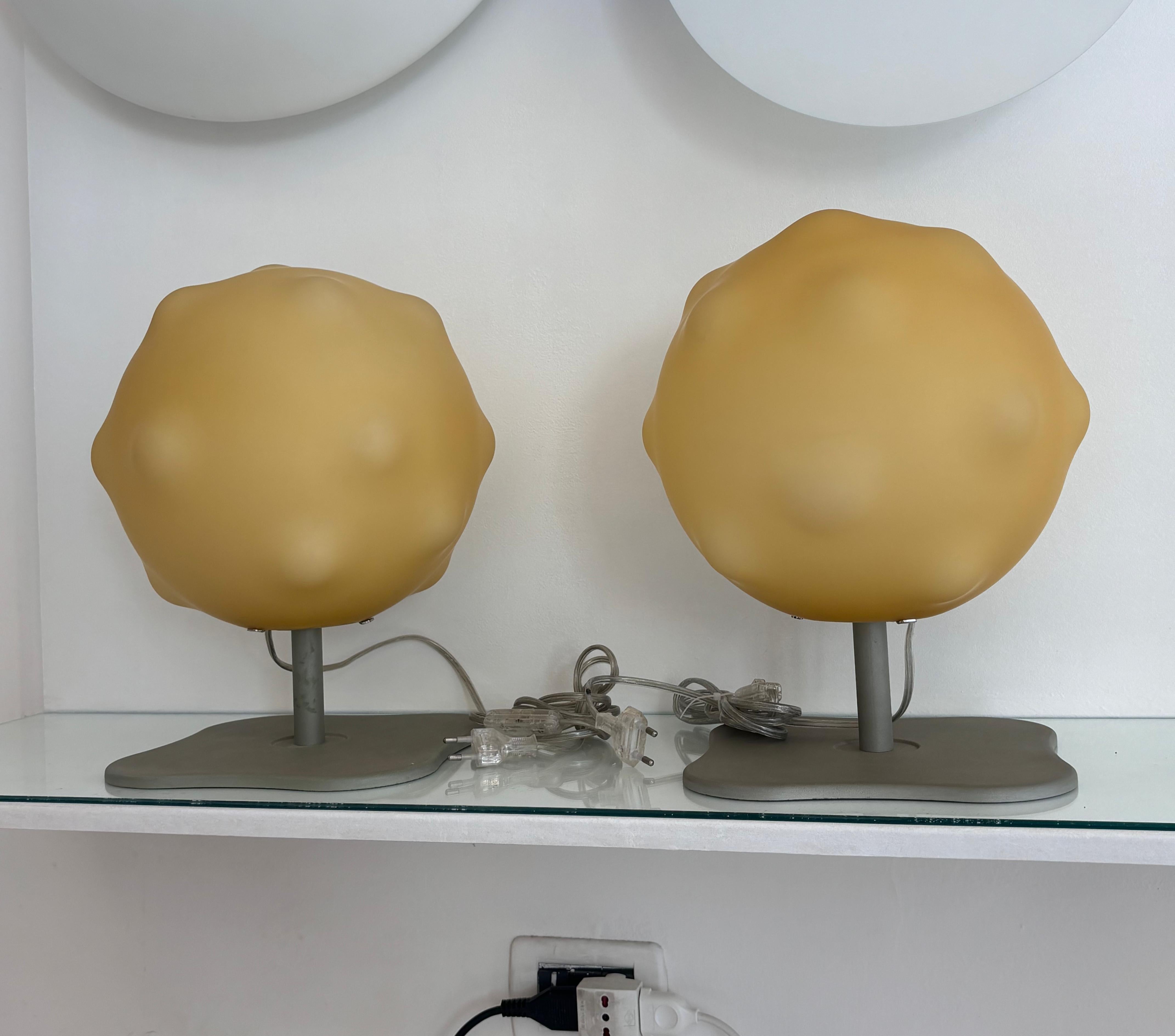 Late 20th Century Aldo Cibic Foscarini Pair of Table Lamp mod. Lampoon Design 1980's