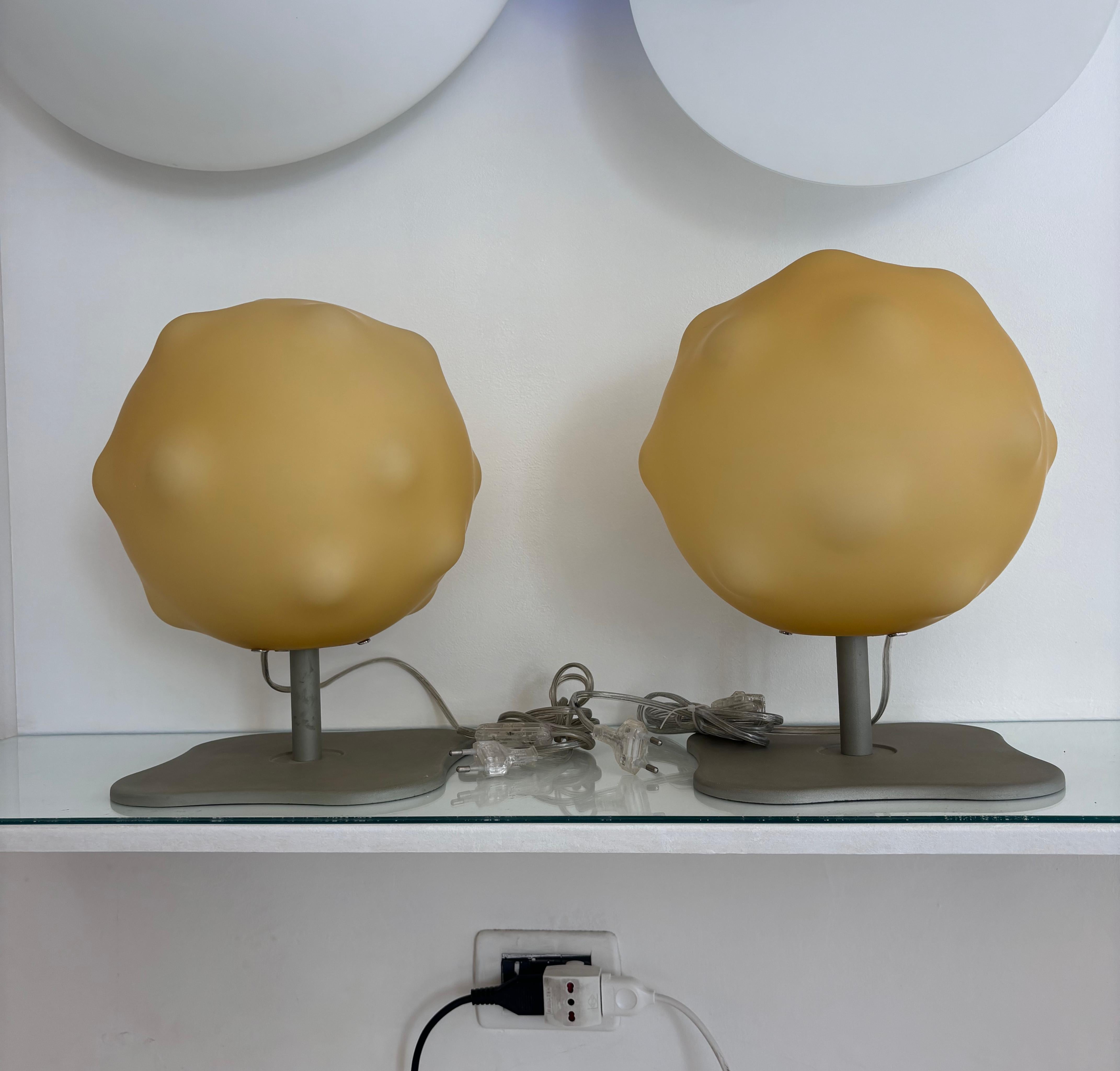 Aldo Cibic Foscarini Pair of Table Lamp mod. Lampoon Design 1980's 1