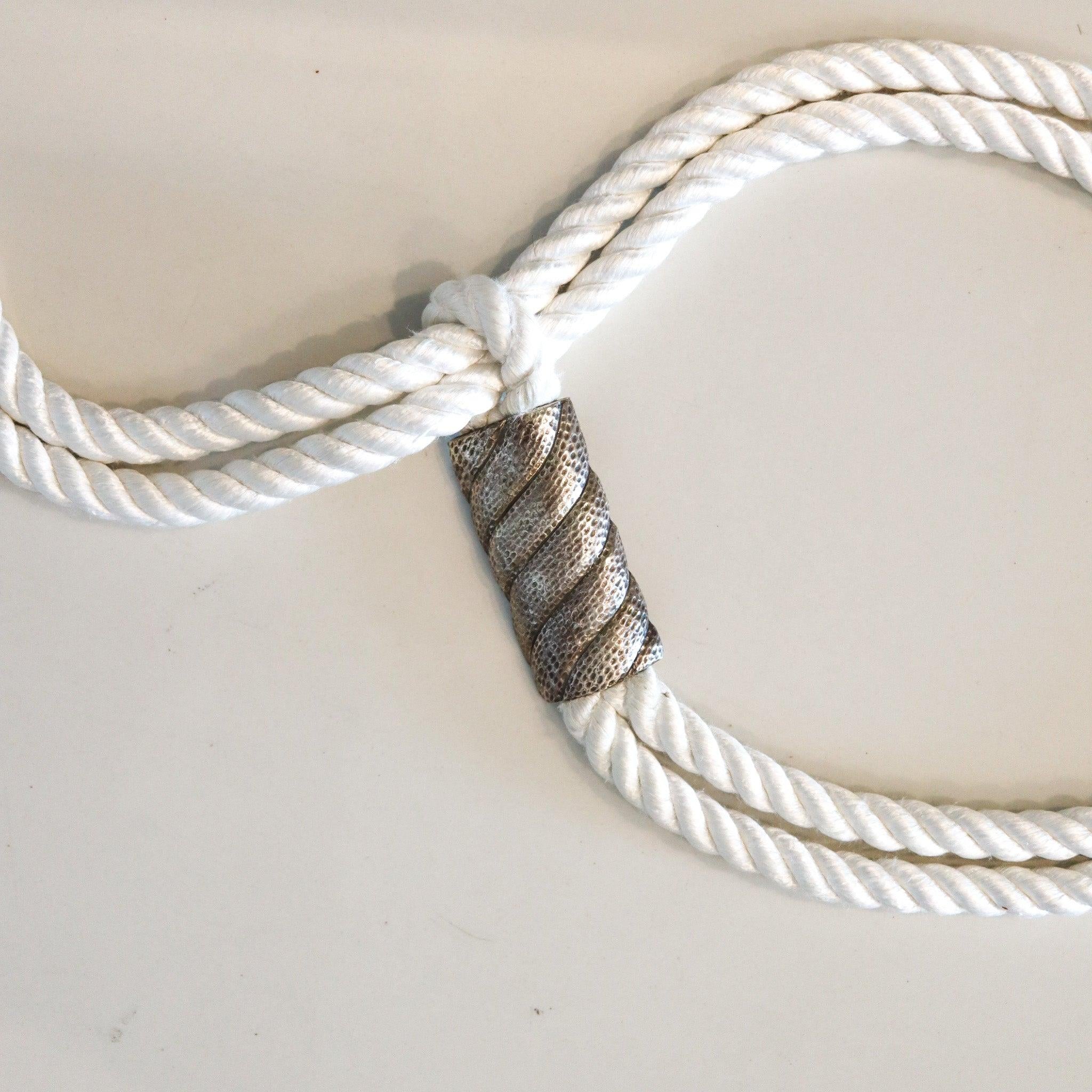 ALDO CIPULLO 1970 Mariner Belt Buckle And Necklace In .925 Sterling Silver 1