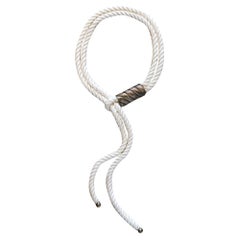 Aldo Cipullo 1970 Boucle de ceinture et collier Marin en argent 925