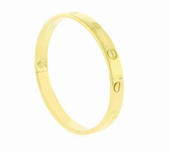 Aldo Cipullo Cartier  Gold Love Bangle Bracelet