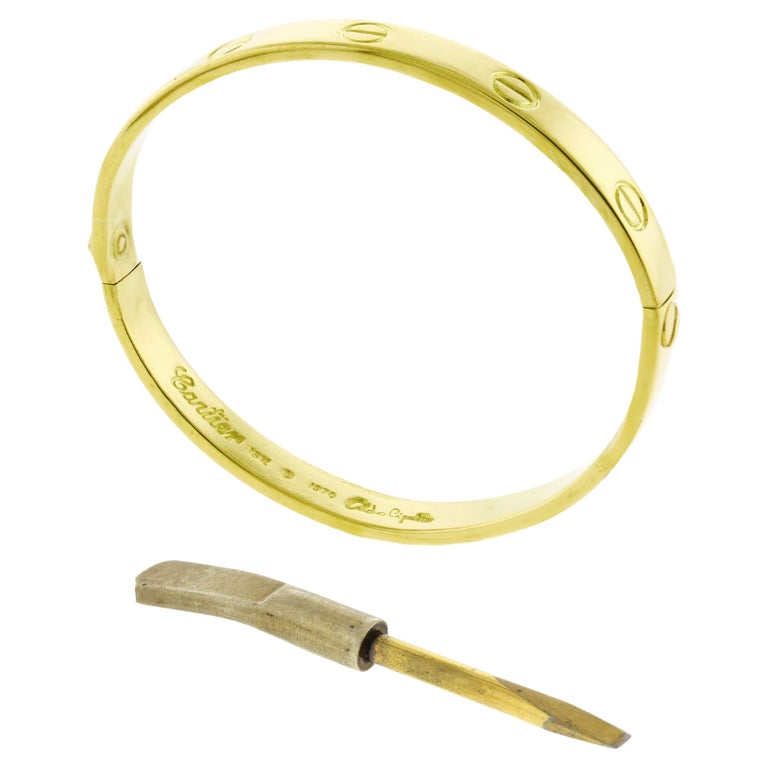 Aldo Cipullo for Cartier Bracciale Love in oro in vendita su