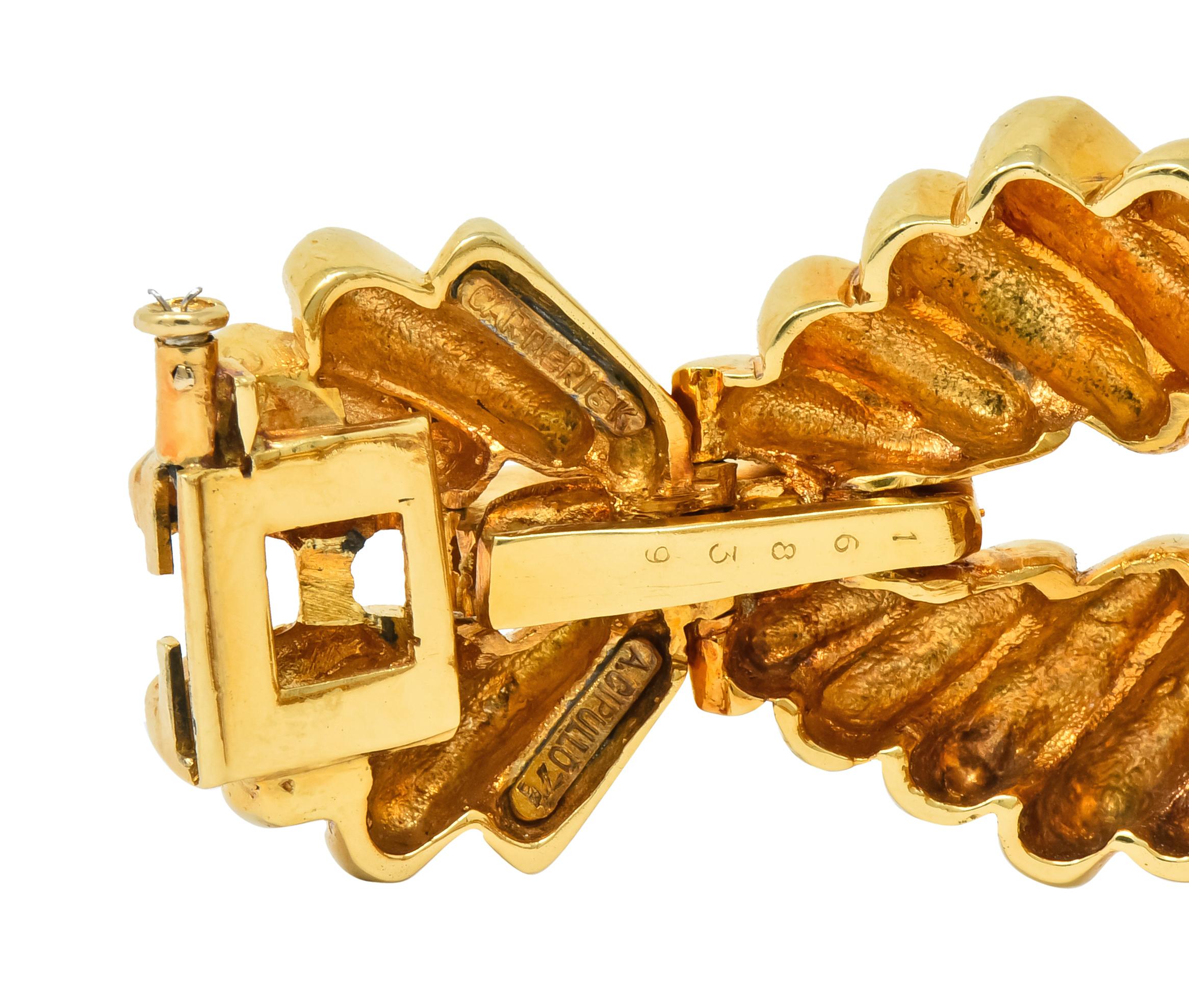 Aldo Cipullo Cartier Vintage 18 Karat Yellow Gold Link Bracelet, circa 1970s 2