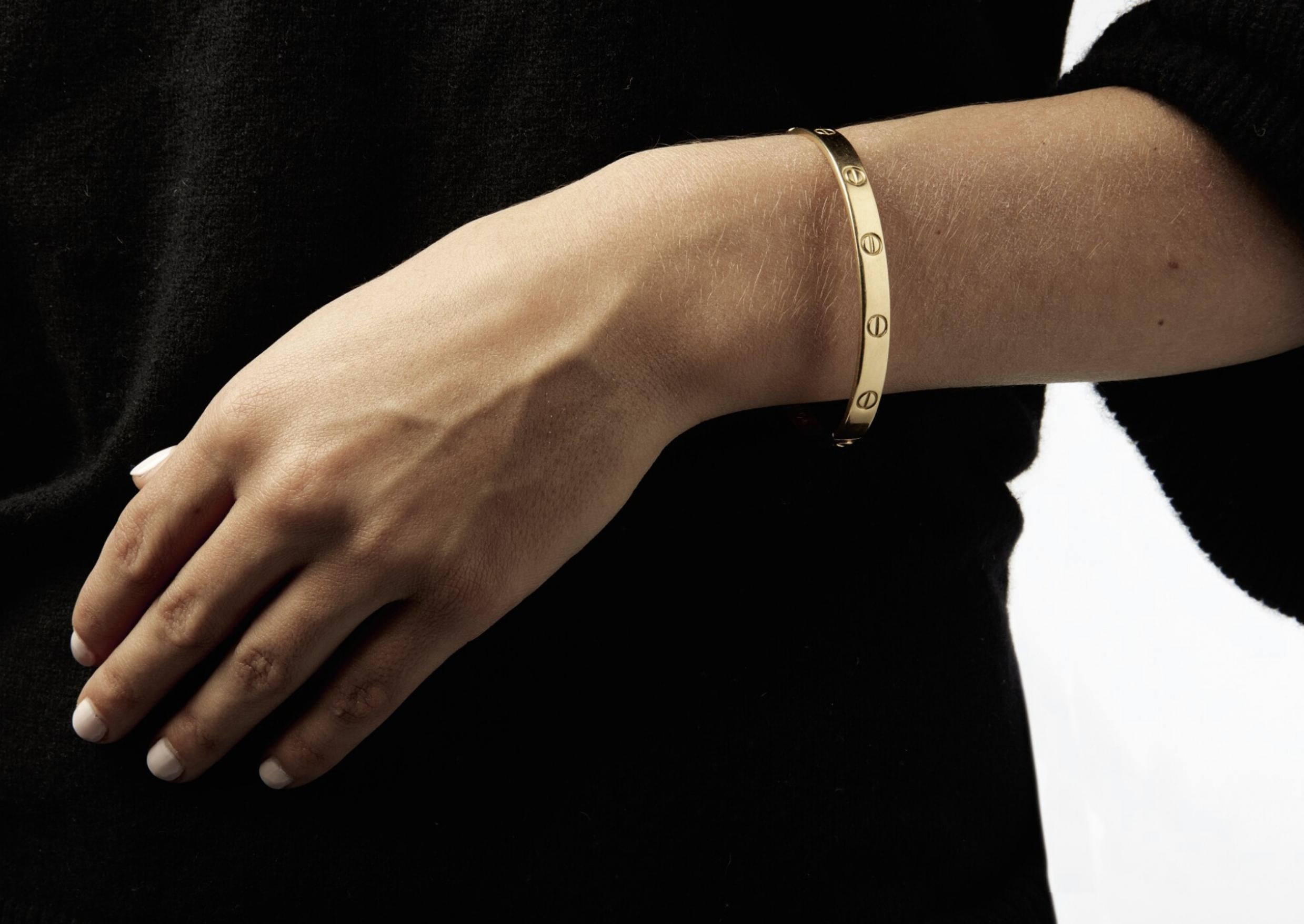 Aldo Cipullo For Cartier 18k Gold 'LOVE' Bangle Bracelet For Sale 3