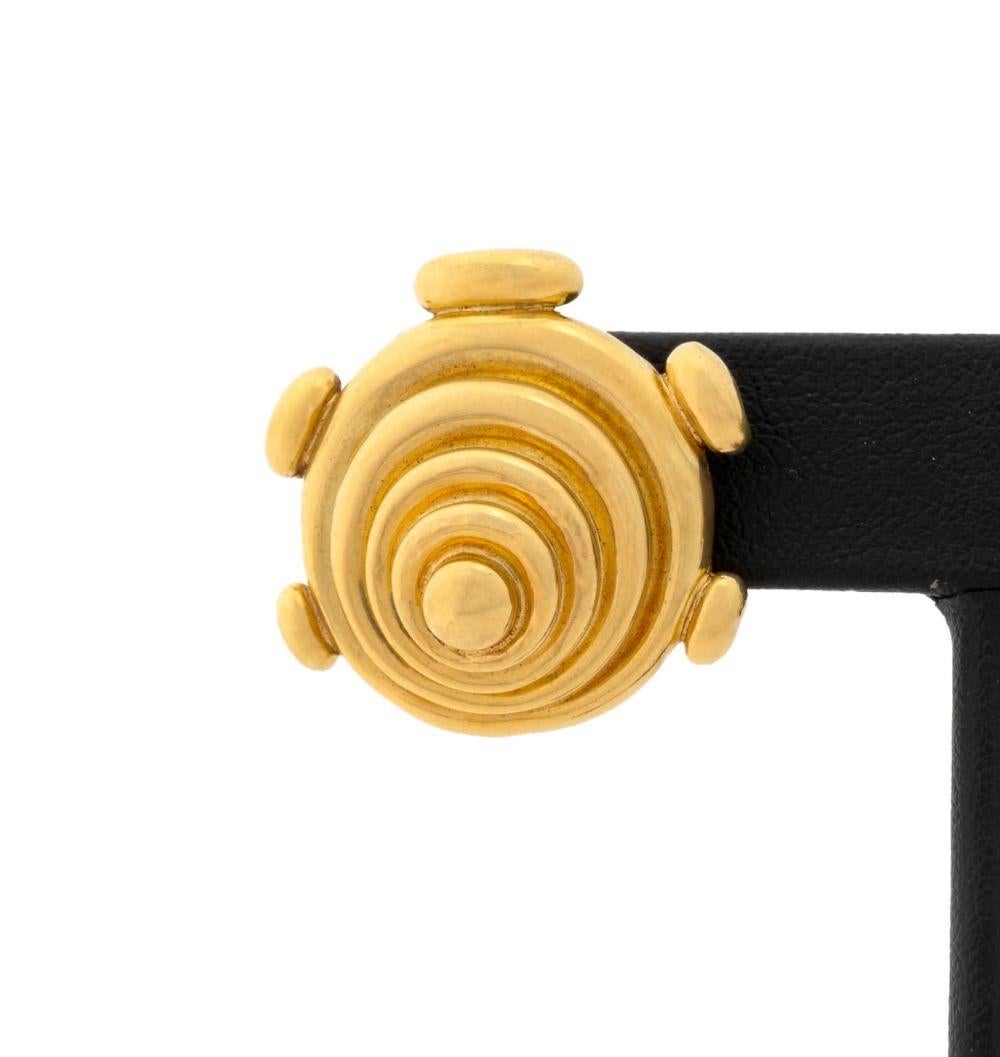 Aldo Cipullo pour Cartier Boucles d'oreilles en or jaune 18 carats en vente 7